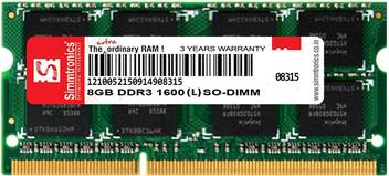 Simtronics 8 Gb Ddr3l Laptop1600 Ddr3 8 Gb Single Channel Laptop Simmtronics 8gb Ddr3l 1600mhz Sodimm Laptop Ram Simtronics Flipkart Com