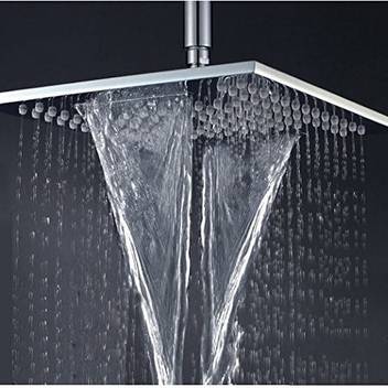 3g Decor Rainfall Waterfall Square 12 Inch Bathroom Rainfall Shower Head Brass Thicker Wall Mounted Shower Chrome With 24 Inch Shower Rod Shower Head Price In India Buy 3g Decor
