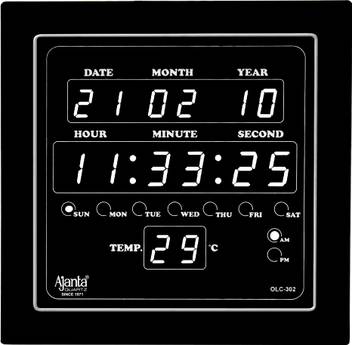 Ajanta Digital 25 4 Cm X 3 5 Cm Wall Clock Price In India Buy Ajanta Digital 25 4 Cm X 3 5 Cm Wall Clock Online At Flipkart Com