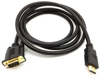 Microware Hdmi To Vga Cable Gold Plated 1080p Hdmi Male To Vga Male D Sub 15 Pin M M Active Video Adapter Converter Cord 1 5 M Hdmi Cable Microware Flipkart Com