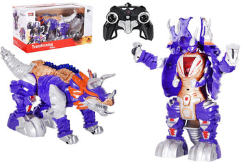 blue dinosaur transformer