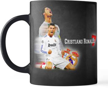 Gen7 Football Fever Christiano Ronaldo Printed Coffee Gift For Fans Brother Friend Kids Boyfriend Girlfriend Ceramic Coffee 11 Oz Ceramic 350 Ml Black Ceramic Mug Price In India Buy Gen7