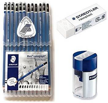 Generic Wooden Lead Pencil By Staedtler Mars Lumograph Pack Of