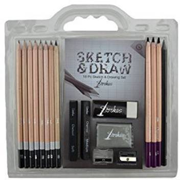 Generic Strokes Art 18 Piece Professional Artist Sketch Draw