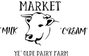 Debbiedoo Farmhouse Cow Rustic Market Mylar Stencil For Painting