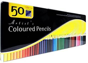 Rejawece Pro Art Colored Pencils 50 Coloring Pencil Set With Premium Case By For Adult Coloring Books Secret Garden Enchanted F Pro Art Colored Pencils 50 Coloring Pencil Set With Premium