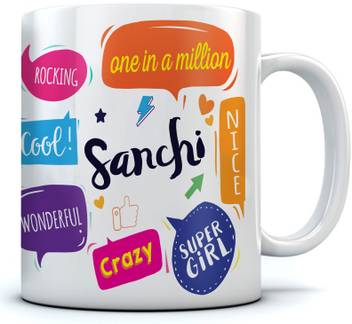 Ramposh Sanchi Name Printed Ceramic Coffee 350 Ml Best Gift For Birthaday Ceramic Mug Price In India Buy Ramposh Sanchi Name Printed Ceramic Coffee 350 Ml Best Gift For