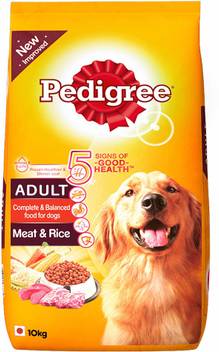 Pedigree Adult Meat Rice Rice 10 Kg Dry Dog Food Price In India
