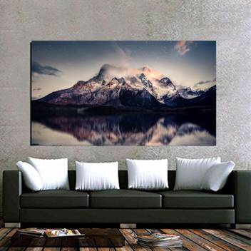 Mountain Reflections Wall Decor Poster No Framed Large Painting On Canvas Wall Art Picture For Home Decoration Wall Decor Paper Print Total Home Posters Art Paintings Posters In India Follow along with the tutorial or watch our video to create this diy framed canvas! inr