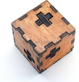 Joyeee 3d Wooden Brain Teaser Puzzle 11 Diamond Cube