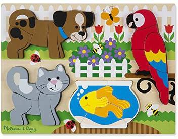 Melissa Doug Pets Wooden Chunky Jigsaw Puzzle Dog Cat Bird And Fish 20 Pcs Pets Wooden Chunky Jigsaw Puzzle Dog Cat Bird And Fish 20 Pcs Shop