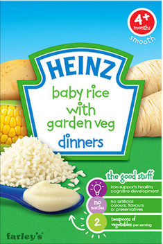 baby rice with garden veg