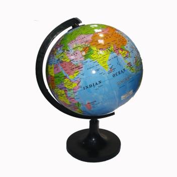 Craftwaft 30 Cm Dia Plastic Base Table Top Political Map World