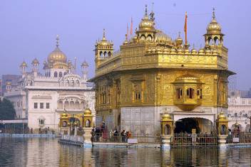 Golden Temple Beautiful Vinyl Poster Paper Print Religious