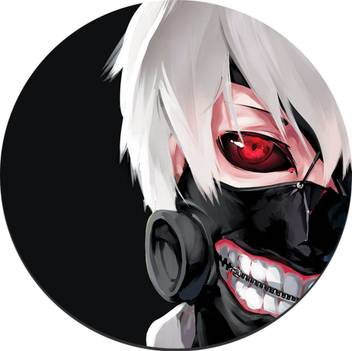 Crazyink Mpadround Anime Devil Mask Boy Mousepad Crazyink Flipkart Com