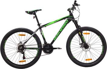 Hero Sprint Pro Trans 26x17 Alloy 21s Bk Gn 26 T Mountain Cycle