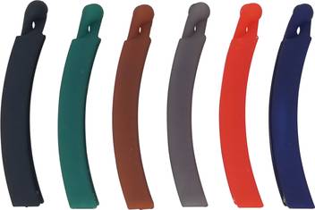 Evolution Banana Clips Thick Curved Matte Basic Colors Medium