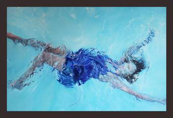 Mad Masters Mad Masters Girl Floating In The Water Painting Style