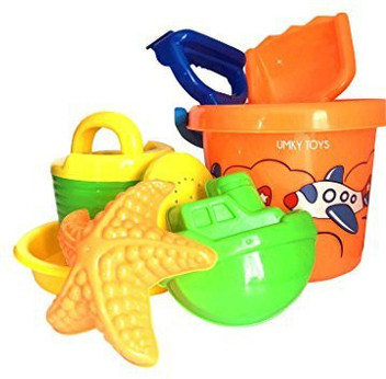 Generic UMKY 7 Pc Sandbucket Beach Toys 