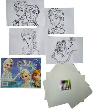 Garaage Drawing Sheet Cartoon Painting Art Kit For Kids Ideal For