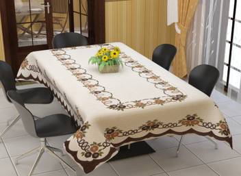 Polycotton Dining Table Cover For 6 Seater Size 60 X90 Inches Or 152 X228 Cm Exclusive Floral 6 Seater Table Cover Buy Polycotton Dining Table Cover For 6 Seater Size 60 X90 Inches Or 152 X228