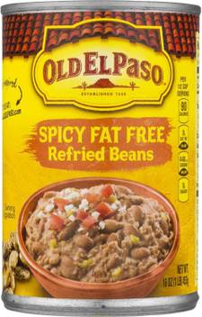 Old Elpaso Spicy Fat Free Refried Beans 453g 16oz 453 G Price