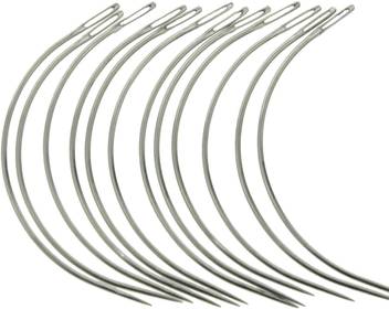 Pony Curved Mattress Upholstery Hair Weaving Needles 25pcs In One