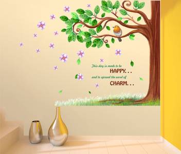 Happy Walls Happy Quotes With Green Tree Price In India Buy Happy Walls Happy Quotes With Green Tree Online At Flipkart Com,Green Tree Quotes