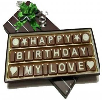 Chocolate Venue Happy Birthday My Love Chocolate Message Gift Bars
