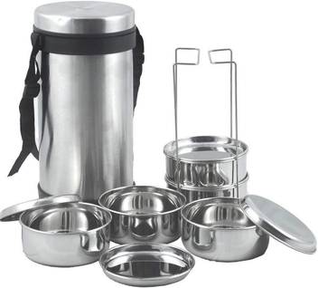 Flipkart Com Jvl Hot Insulated Stainless Steel Tiffin 5 Container 5 Containers Lunch Box