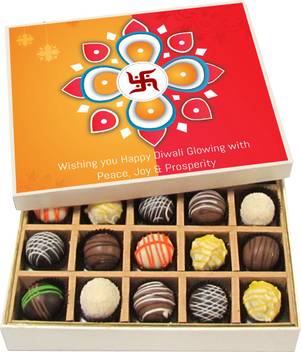 Chocholik Diwali Gifts Wishing You Happy Diwali Dark Milk White Chocolate Truffles 20pc Truffles Price In India Buy Chocholik Diwali Gifts Wishing You Happy Diwali Dark