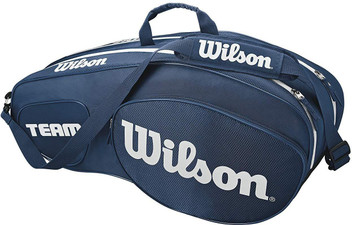 wilson team iii 6 pack tennis bag