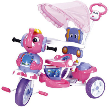 kids push tricycle