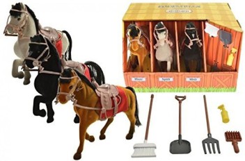 horse and stable toy set