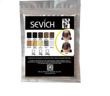 Sevich Hair Building Fibers Refill Bag 25 Gm Black For Toppik