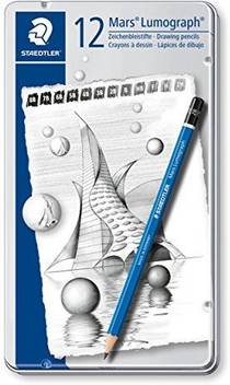Staedtler Lumograph Graphite Drawing Sketching Pencils Soft Set