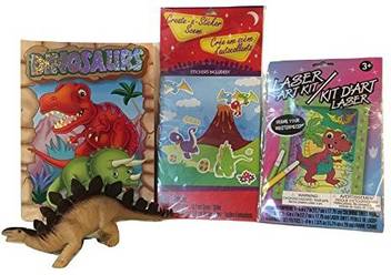 Jot Greenbrier Arts And Crafts For Kid S With Dinosaurs Dinosaur Coloring And Activity Book Laser Art Kit Dinosaur Create A Sticker Scene Wi Arts And Crafts For Kid S With Dinosaurs Dinosaur