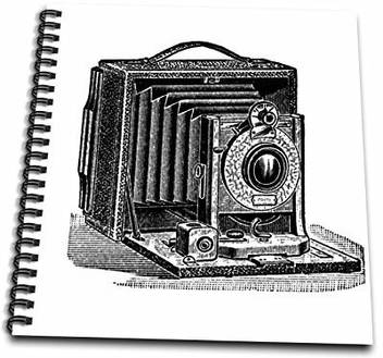 3drose Db 161554 1 Black And White Vintage Camera Ink And Pen Print Old Fashioned Photography Photographer Drawing Book 8 By 8 Db 161554 1 Black And White Vintage Camera Ink And Pen Print Old