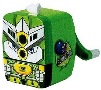 Generic Deli Mech Warrior Green Pencil Sharpener For Graphite