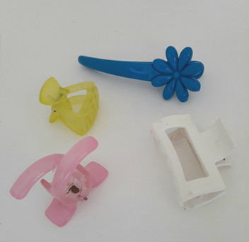 plastic butterfly hair clips