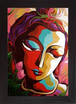 Veryhom Divine And Beautiful Shri Krishna Modern Abstract Art