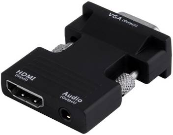Microware Hdmi To Vga Adapter Cable Hdmi Female To Vga Male Video Converter Adapter With Audio Hdmi Input Vga Output Converter Support 1080p With 3 5mm Audio Cable 0 005 M Hdmi Adapter