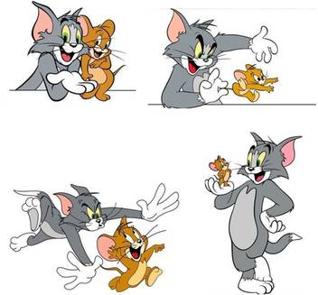 Pixel Print Small Tom And Jerry Switch Board Decorative Wall