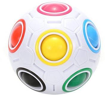 Generic Jopuzia Fidget Ball Rainbow Magic Ball Puzzle Spherical Cube 3d Fidget Roll Toy Intelligence Educational Toys Cubes Stress Relie Jopuzia Fidget Ball Rainbow Magic Ball Puzzle Spherical Cube 3d Fidget
