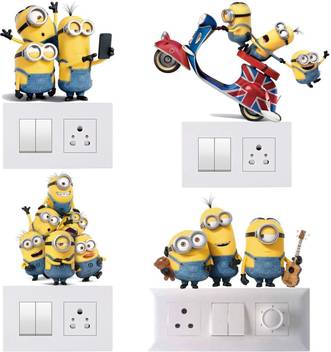 Pixel Print Medium Switch Board Sticker Wall Sticker Light Board