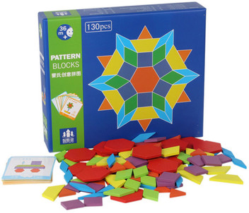 educational wooden pattern blocks