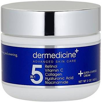Dermedicine 5 In 1 Retinol Vitamin C Collagen Hyaluronic Acid And Niacinamide Potent Face Cream