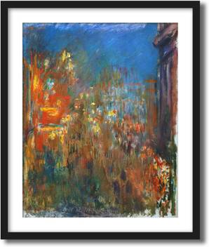 Artcentral Leicester Square At Night 1901 Painting By Claude Monet Without Glass Black Frame With Border Art Print Digital Reprint 19 Inch X 15 Inch Painting Price In India Buy Artcentral