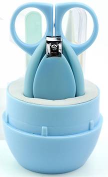 Grapits Baby Infant And Toddler Blue Grooming Kit With Scissors The Best Unique Baby Shower Gift For Girls And Boys Blue Buy Baby Care Combo In India Flipkart Com