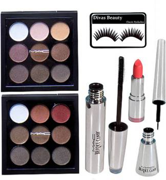 Divas Beauty Eyelashes Mac Professional 9 Shade Eyeshadow Palette Set Of 2 Mac Brooke Candy Eyeliner With Waterproof Mascara Colorbar Lipstick Price In India Buy Divas Beauty Shop best eye makeup products in india at colorbar online shopping store. flipkart